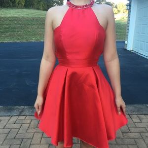 Red short homecoming/prom dress